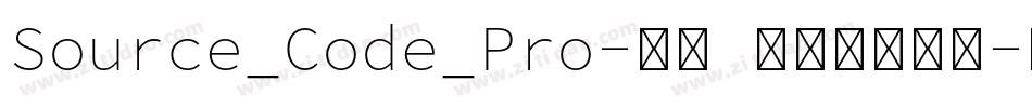 Source_Code_Pro-雅黑 混合体手机版字体转换